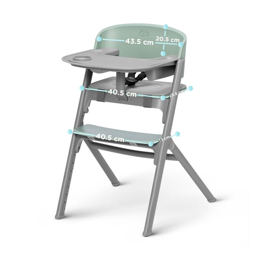 KINDERKRAFT SELECT - Kinderhochstuhl 3in1 LIVY Premium Olivgrün