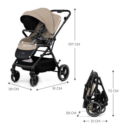 KINDERKRAFT SELECT - Sport-Kinderwagen YOXI Sandbeige