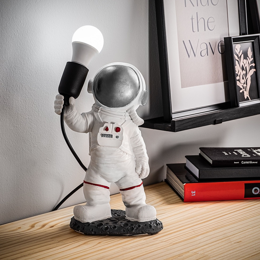 Kinderlampe ASTRONAUT 1xE27/40W/230V silber/weiß