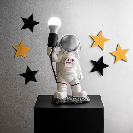 Kinderlampe ASTRONAUT 1xE27/40W/230V silber/weiß