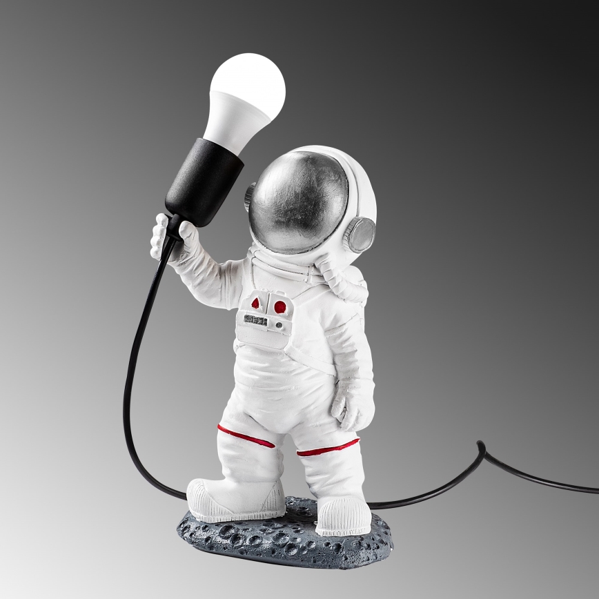 Kinderlampe ASTRONAUT 1xE27/40W/230V silber/weiß