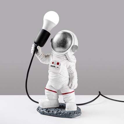 Kinderlampe ASTRONAUT 1xE27/40W/230V silber/weiß