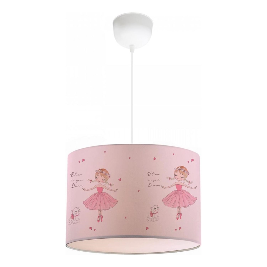 Kinderleuchte CANDY 1xE27/40W/230V rosa