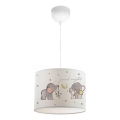 Kinderleuchte CANDY 1xE27/40W/230V weiß/beige