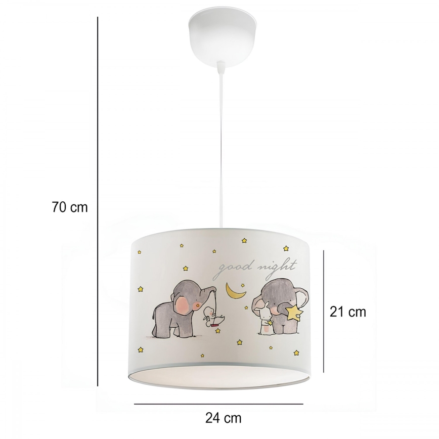 Kinderleuchte CANDY 1xE27/40W/230V weiß/beige