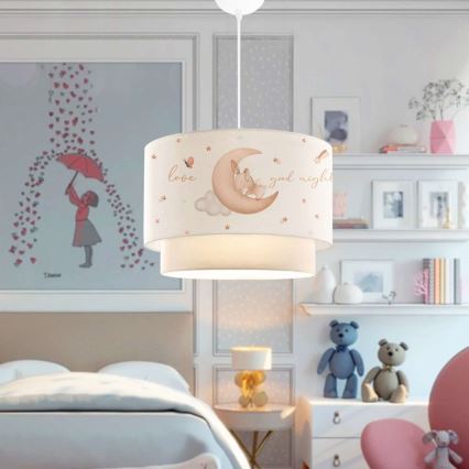 Kinderleuchte CANDY 1xE27/40W/230V Weiß/Beige