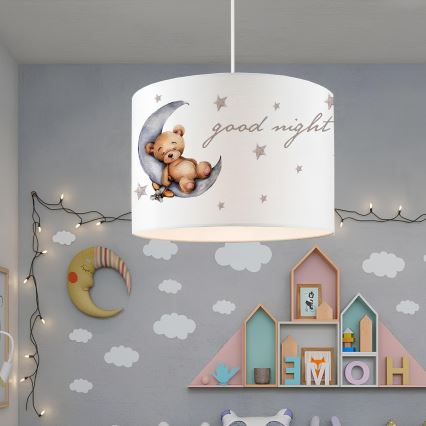 Kinderleuchte CANDY 1xE27/40W/230V weiß/braun
