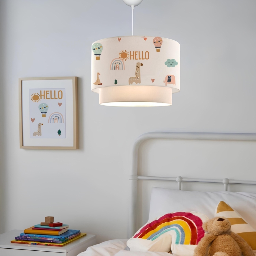 Kinderleuchte CANDY 1xE27/40W/230V weiß/bunt