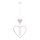 Kinderpendelleuchte HEART 1xE27/20W/230V rosa/weiß