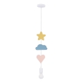 Kinderpendelleuchte TRIO 1xE27/20W/230V gelb/blau/rosa