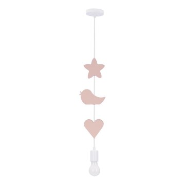 Kinderpendelleuchte TRIO 1xE27/20W/230V rosa/weiß