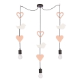 Kinderpendelleuchte TRIO 3xE27/20W/230V rosa/weiß