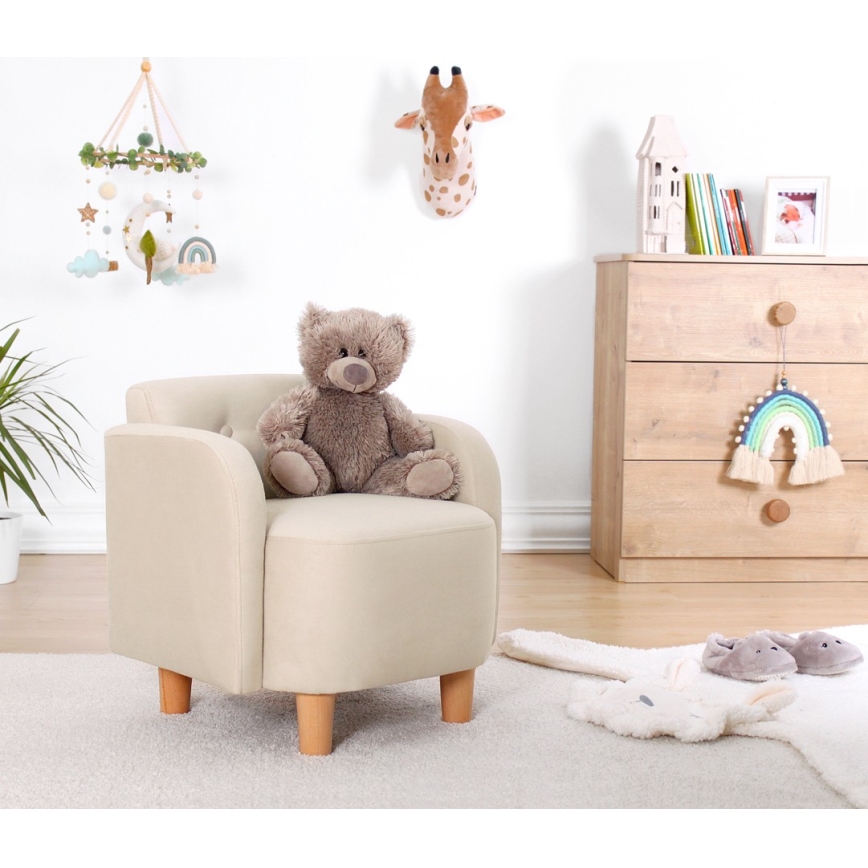 Kindersessel DORY cremefarben