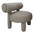 Kindersessel MAVI beige/schwarz