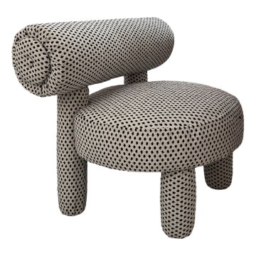 Kindersessel MAVI beige/schwarz