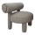 Kindersessel MAVI beige/schwarz