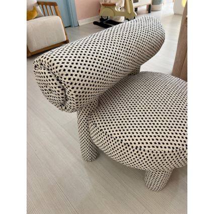 Kindersessel MAVI beige/schwarz