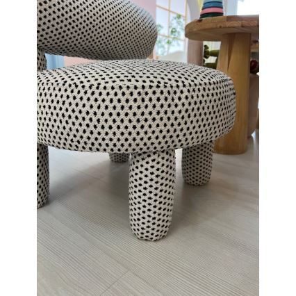 Kindersessel MAVI beige/schwarz