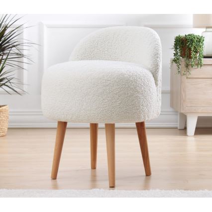 Kindersessel MIKI, Ø 46 cm, weiß