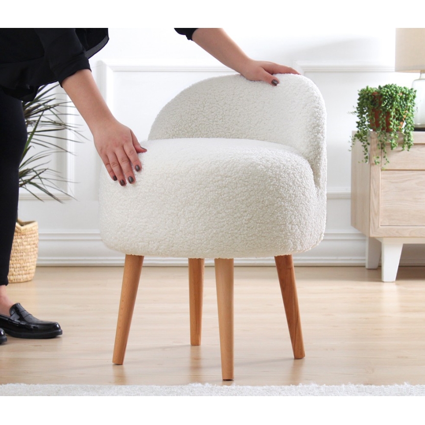 Kindersessel MIKI, Ø 46 cm, weiß