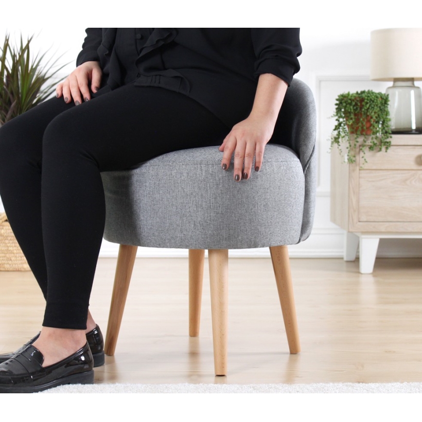 Kindersessel NIKI Ø 46 cm, grau