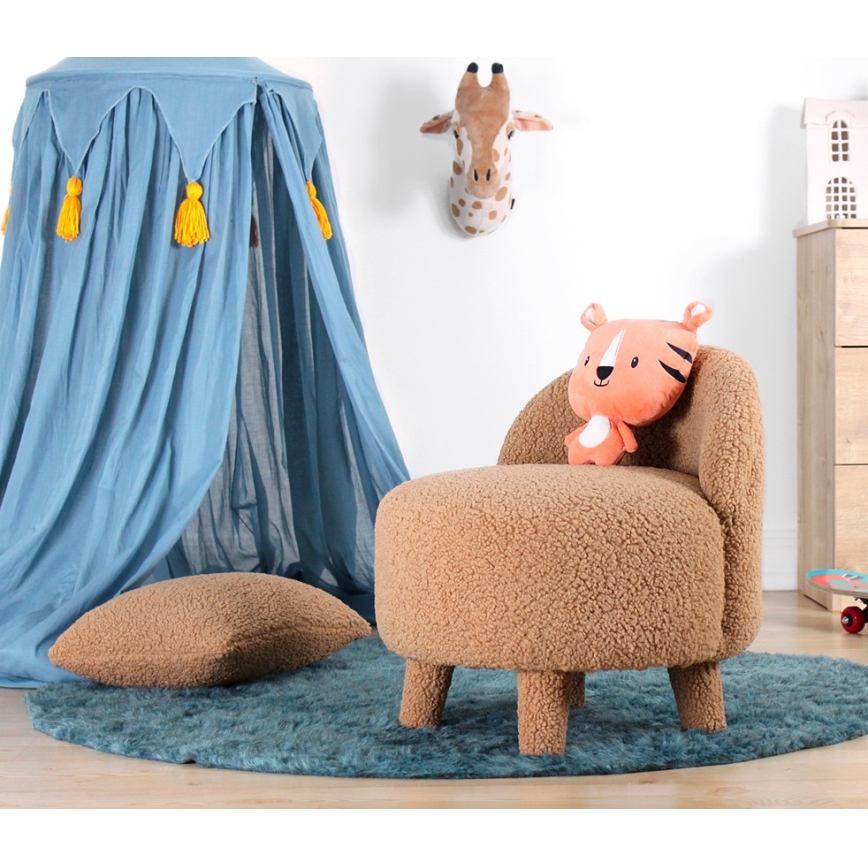 Kindersessel PIXI Ø 46 cm, braun