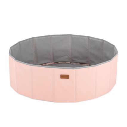 Kinder-Trockenpool mit Bällen, Ø 80 cm, rosa/grau