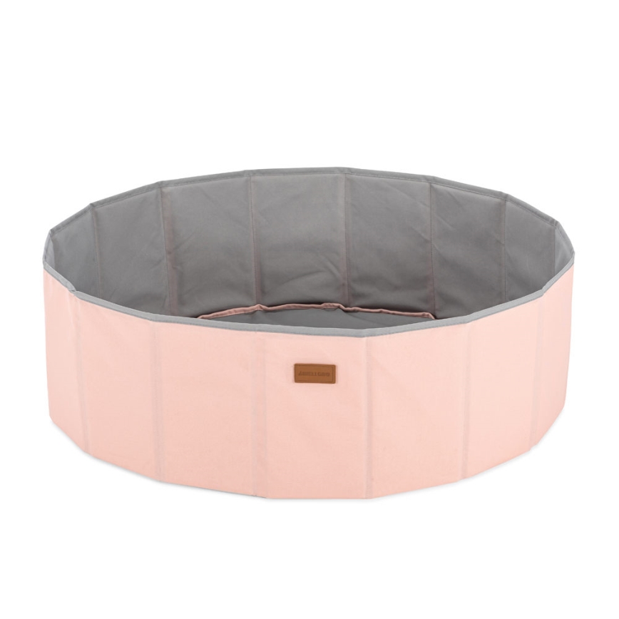 Kinder-Trockenpool mit Bällen, Ø 80 cm, rosa/grau