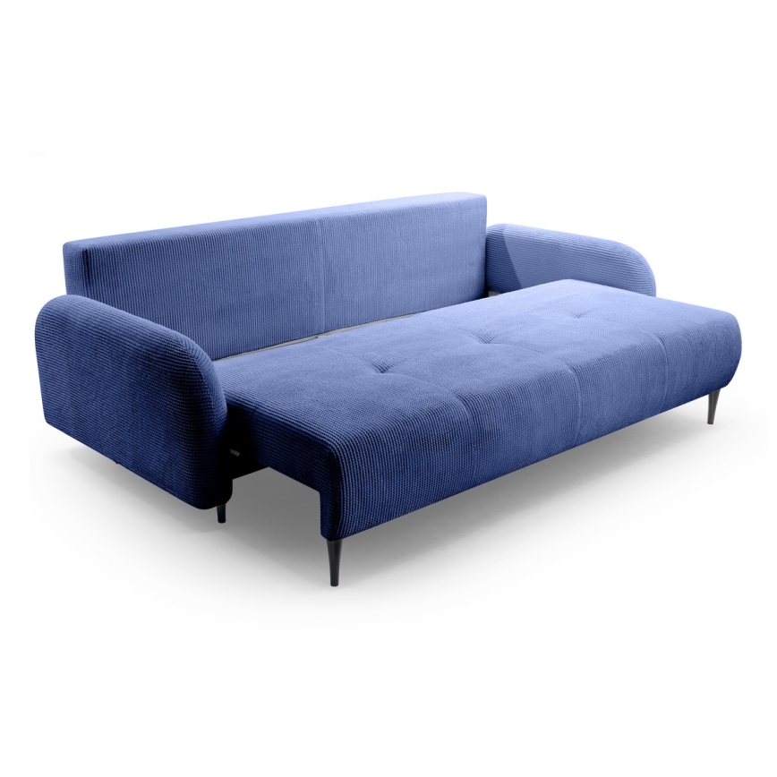 Klappbares Dreisitzer-Polstersofa CLOUDY blau