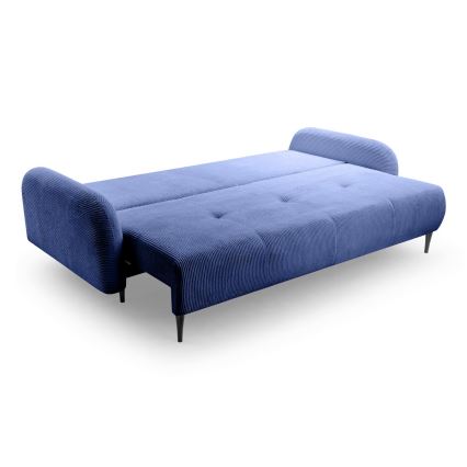 Klappbares Dreisitzer-Polstersofa CLOUDY blau