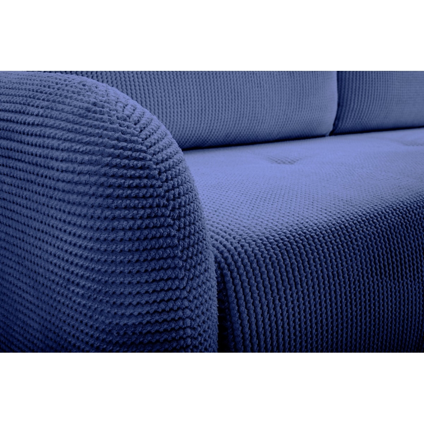 Klappbares Dreisitzer-Polstersofa CLOUDY blau