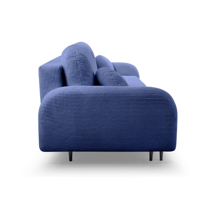 Klappbares Dreisitzer-Polstersofa CLOUDY blau