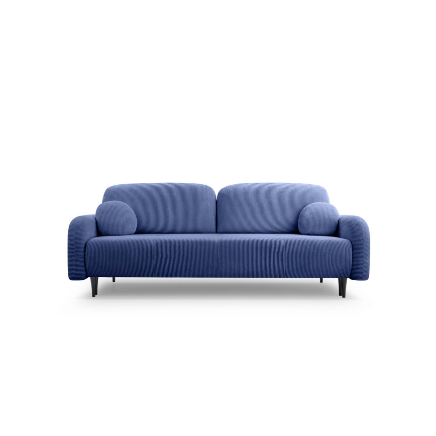 Klappbares Dreisitzer-Polstersofa CLOUDY blau