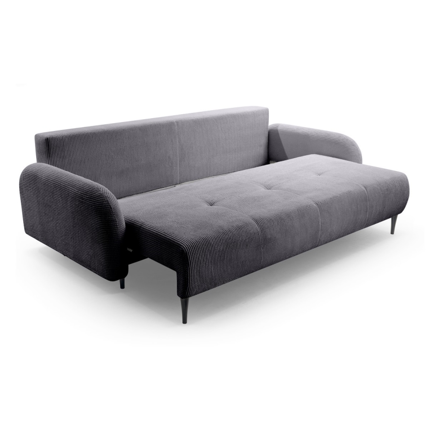 Klappbares Dreisitzer-Polstersofa CLOUDY grau