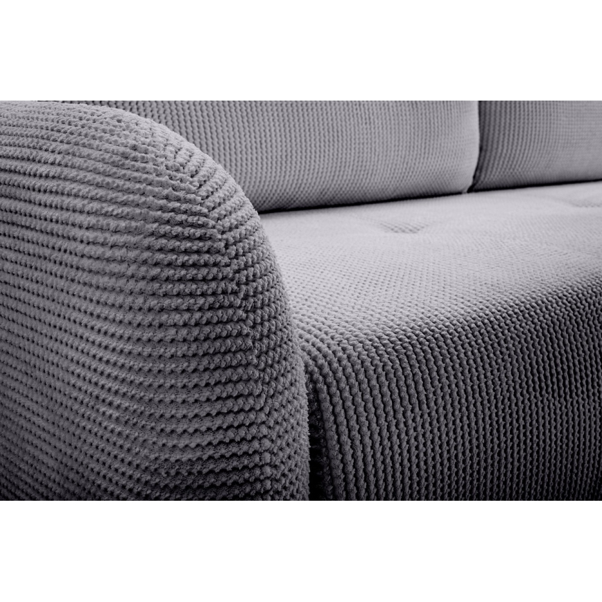 Klappbares Dreisitzer-Polstersofa CLOUDY grau