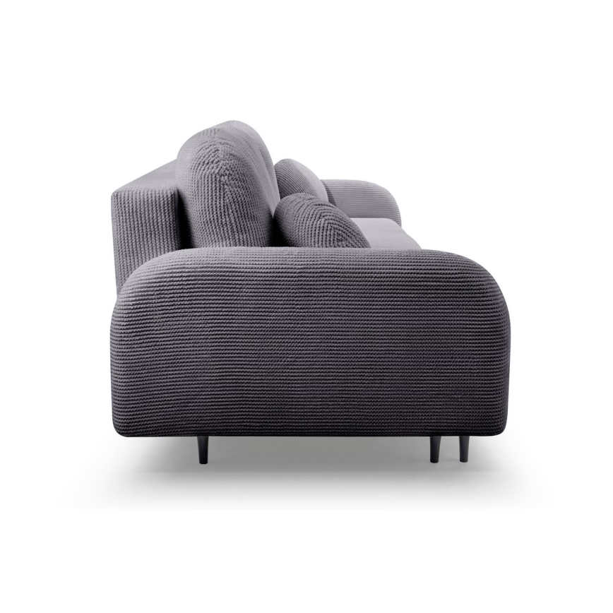 Klappbares Dreisitzer-Polstersofa CLOUDY grau