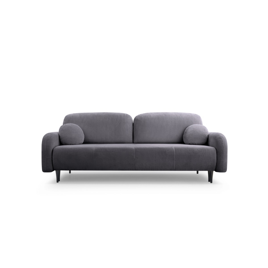 Klappbares Dreisitzer-Polstersofa CLOUDY grau