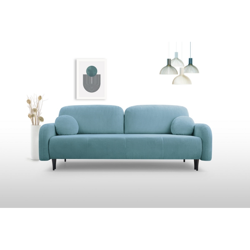 Klappbares Dreisitzer-Polstersofa CLOUDY grün