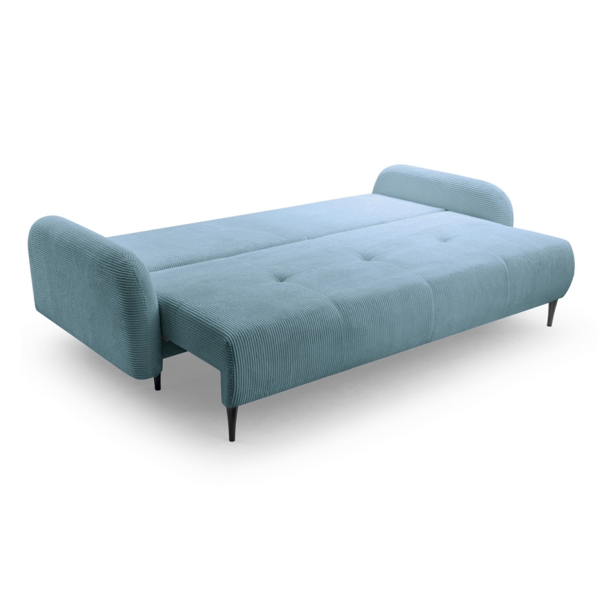 Klappbares Dreisitzer-Polstersofa CLOUDY grün