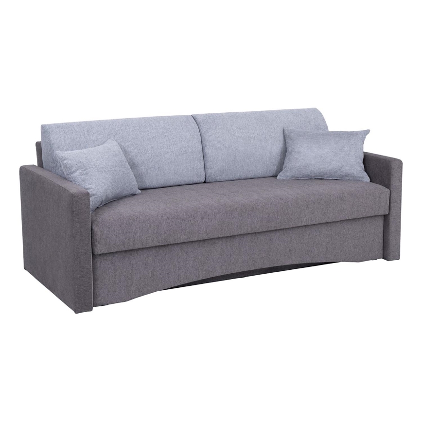 Klappbares Dreisitzer-Polstersofa mit Armlehnen PAUL grau