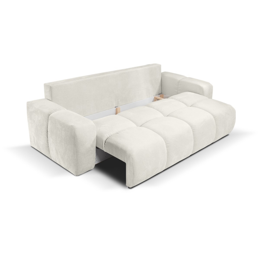 Klappbares Dreisitzer-Polstersofa mit Stauraum ALMADA beige