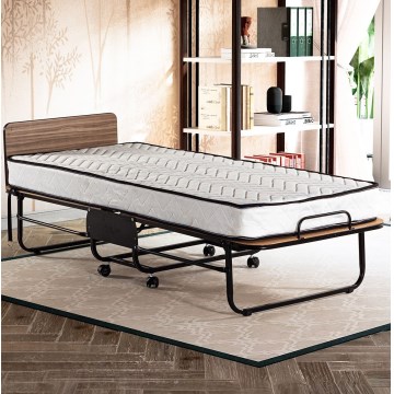 Klappbares Einzelbett aus Metall HERON 80x190 cm, weiß, max. Belastbarkeit 120 kg