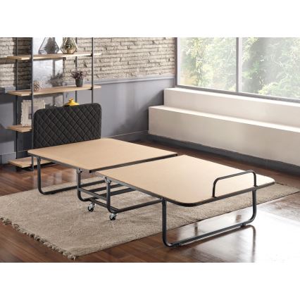 Klappbares Einzelbett aus Metall HERON 90x204 cm, weiß, belastbar bis 120 kg