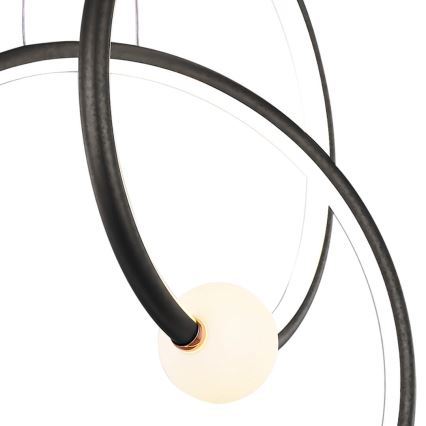 LED dimmbare Hängeleuchte an Kabel LIV LED/50W/230V schwarz + Fernbedienung