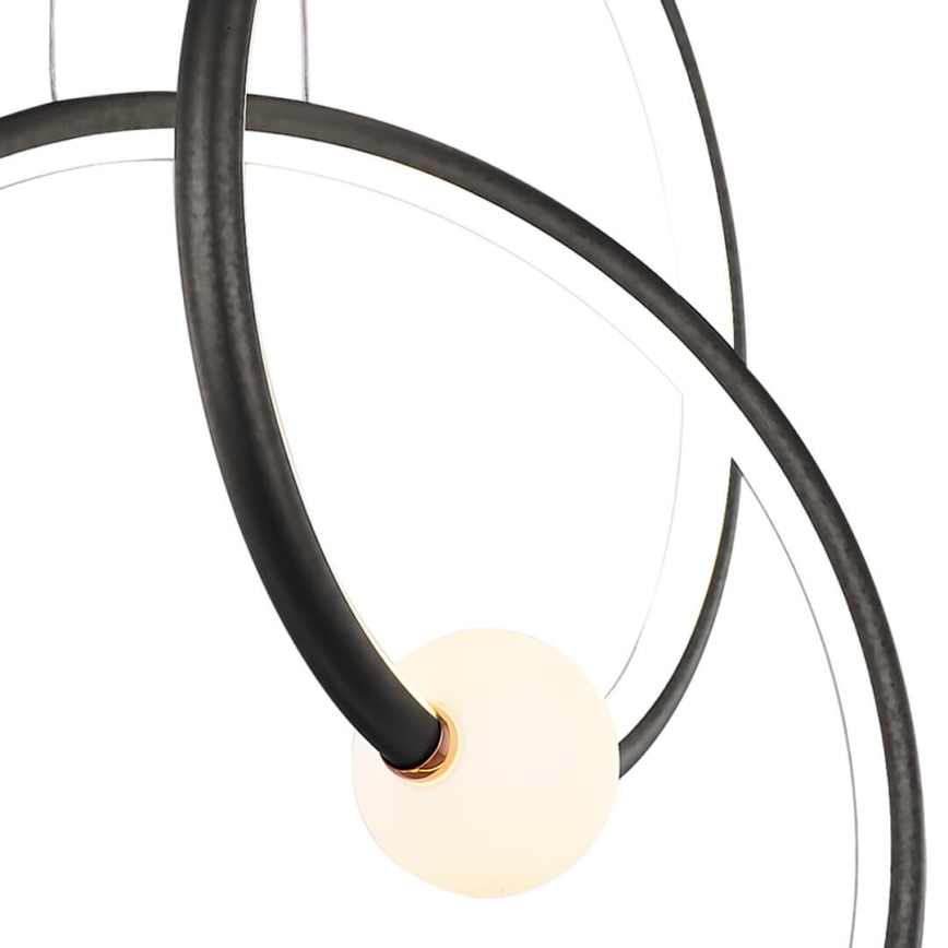 LED dimmbare Hängeleuchte an Kabel LIV LED/50W/230V schwarz + Fernbedienung