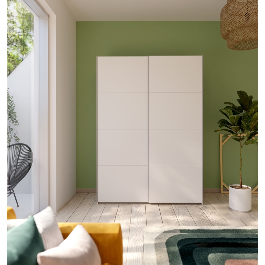 Kleiderschrank KARO 150x210 cm weiß