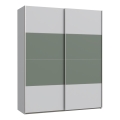 Kleiderschrank KARO 170x210 cm grau/grün