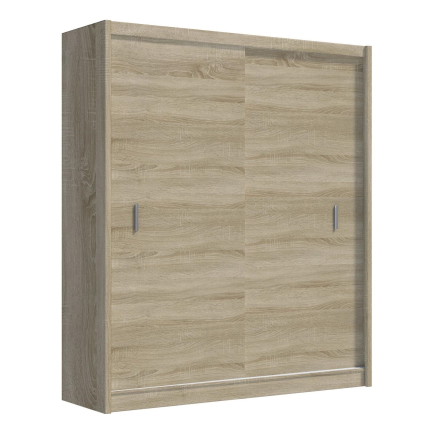 Kleiderschrank mit Schiebetüren SAPHIRA 203x215 cm Eiche Sonoma
