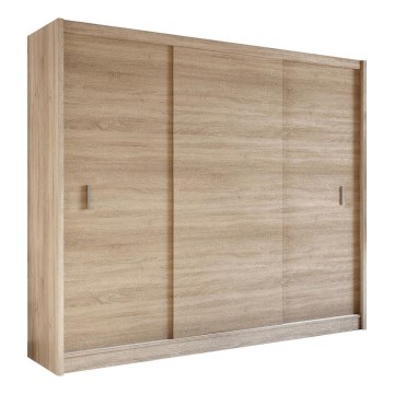 Kleiderschrank mit Schiebetüren SAPHIRA 250x215 cm Eiche Sonoma