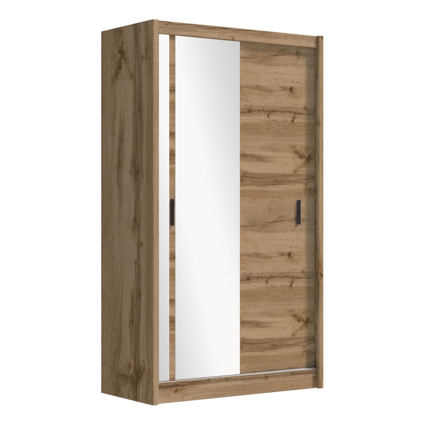Kleiderschrank mit Spiegel SABRINA 150x215 cm Wotan-Eiche